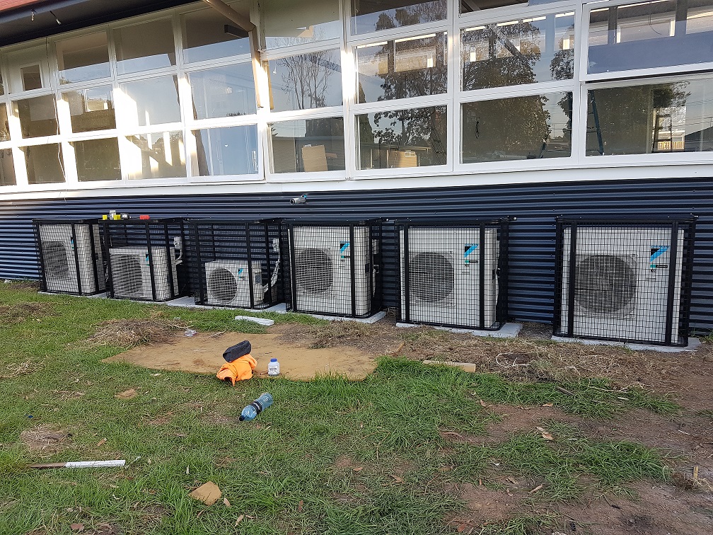 Commercial multi-unit AC installation